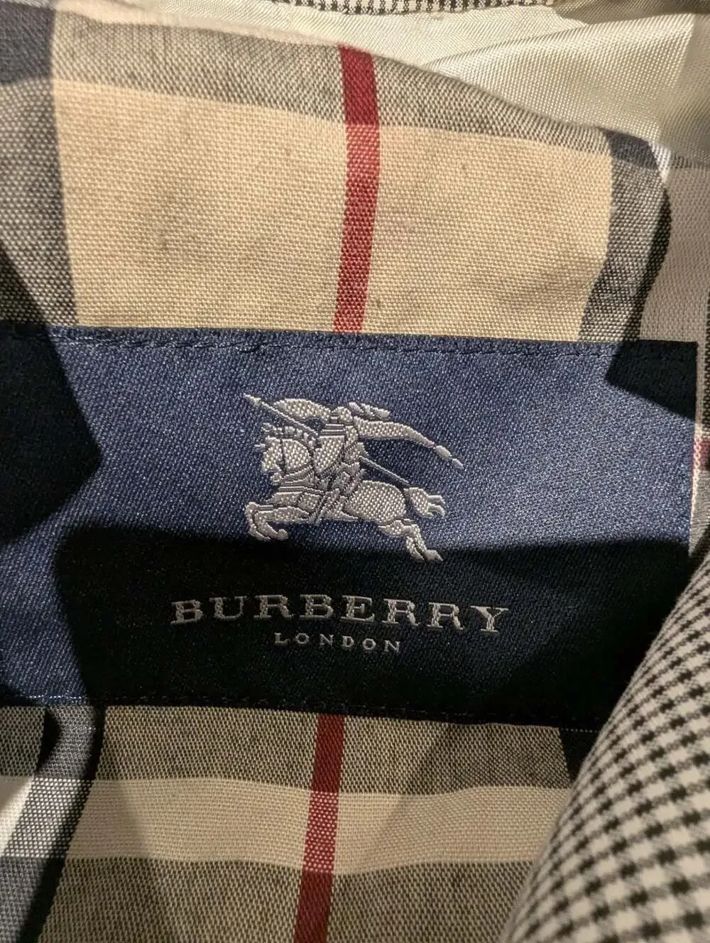 Burberry London Micro-Check Belted Trench Coat - Picture 3 of 6
